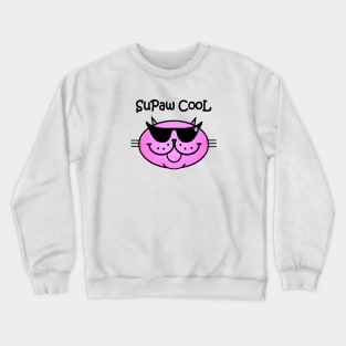 SuPaw CooL - PURRty in PINK Crewneck Sweatshirt